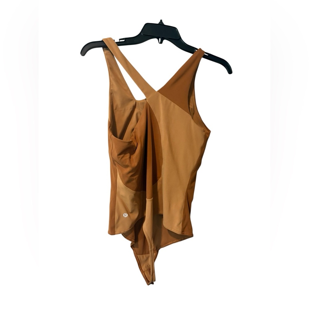 lululemon athletica Two-Tone Brown/Caramel One-Piece Bodysuit - Picture 7 of 10